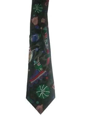 Vintage City One Hand Made Sports Neck Tie inline skate rollerblade MEN Necktie
